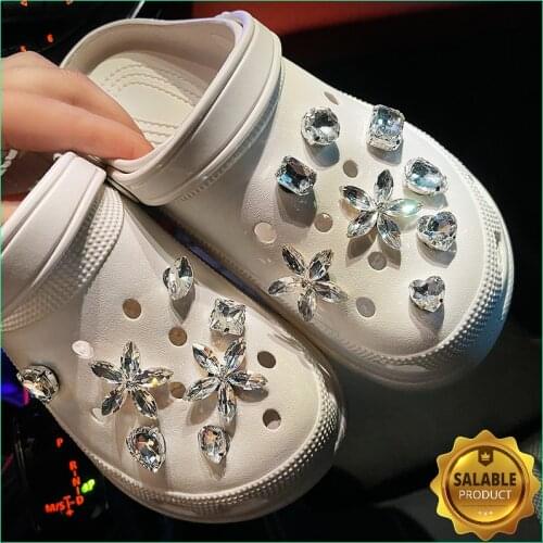 15pcs Cherry Gem Rhinestones Crocses Charms Designer DIY Shoes Party Decaration for Croc JIBZ Clogs Kids Boys Women Girls Gifts