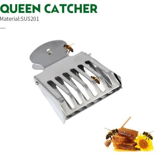 Stainless Steel Beekeeping Queen Bee Catcher Cage Bees Marking Catchers Clip Durable Material Beekeeper Apiculture Tool 2pcs