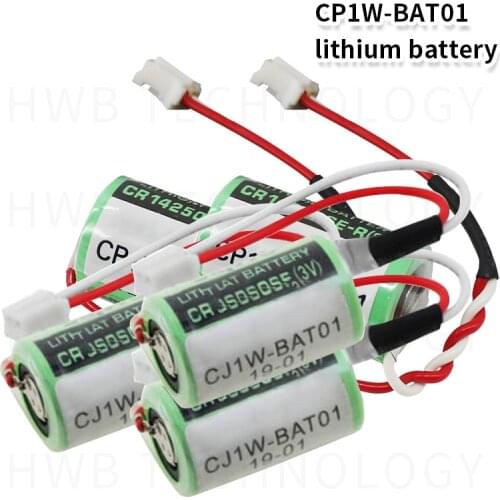 20pcs HOT NEW Omron CP1W-BAT01 CJ1W-BAT01 3v PLC battery With special plug CP1E with Plug Free Shipping
