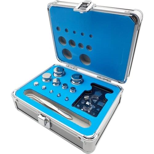 23pcs 1mg-200g Stainless Steel Digital Scale Calibration Lab Weights Kit Set Laboratory High precision Gram Scale M1/F2/F1 Grade