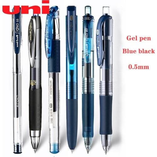 5Pcs Japanese UNI Uni-ball Series Ink Blue Gel Pen Combination Water-based Signature Rollerball Student Exam Stationery