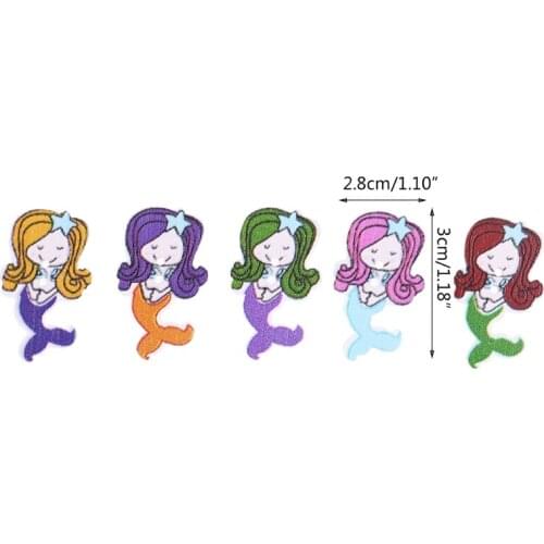 50 Pcs Beauty Fish Painted Buttons 2 Holes Wooden Buttons for Crafting Sewing Card Making Scrapbooking DIY Crafts 85AC