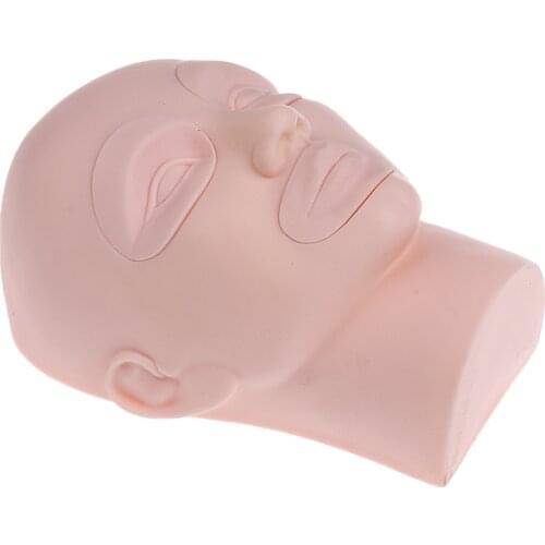 8 Inches Detachable Mannequin Flat Head Practice Make Up Eye Lashes Eyelash