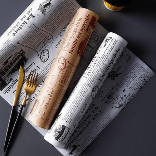 8M Baking Oil Paper BBQ Butter Bread Paper Non-stick Wrapping Oil-proof Wax Paper Packaging Paper Christmas Decor Kitchen Tools
