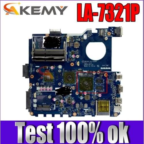 Akemy LA-7321P Laptop motherboard for ASUS X43B K43B K43BR K43BY X43U original mainboard