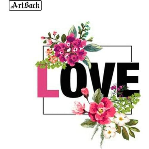 5d diy diamond painting LOVE flowers full square landscape new diamond embroidery diamond mosaic handmade crafts
