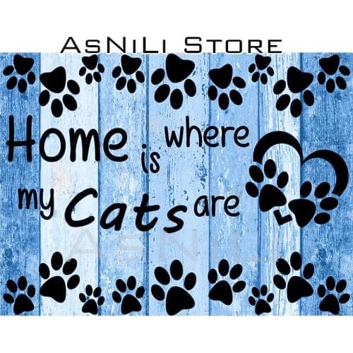 Diamond Painting Full Square / Round drill cross stitch diamante embroidery My Cats Needle Arts Crafts mosaic home decor gift