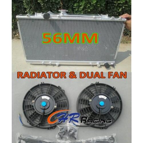 Aluminum Radiator + Dual FAN for TOYOTA CELICA GT4 3S-GTE ST185 1990-1994 90 91 92 93 94