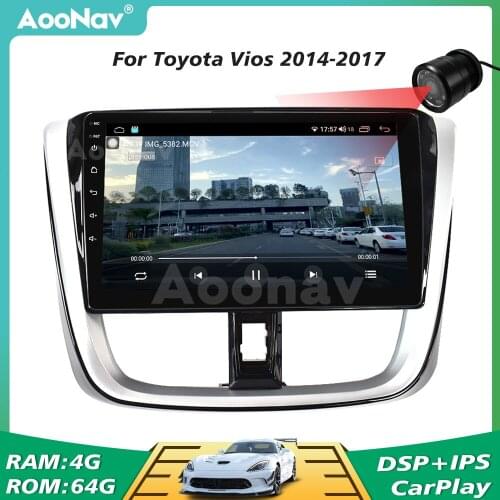 Car Radio For Toyota Vios 2014 2015-2017 Style Wireless WIFI GPS Navigation Stereo Multimedia Player Head Unit 2 Din Autoradio