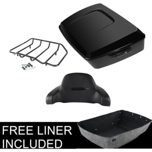 Motorcycle King Tour Pack Trunk Backrest Luggage Rack For Harley Road Street Glide 2014-2020 2018 2019