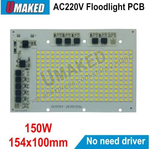 COB LED Bulbs Chip Lamp Smart IC 220V 150W 154x100mm For Outdoor FloodLight Warm White / White High quality