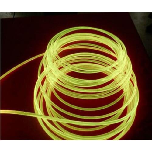 Dia.1.5mm~8.0mm Side Glow Fiber Optic Cable F/Led light Engine Driver Car Home DIY Hanging Curtain Ceiling Bar Lighting Decor