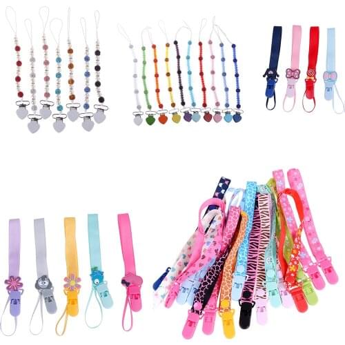 Infant Kids Newborn Baby Pacifier Clip Chain Dummy Clip Nipple Holder Children Nipple Feeding Teether Chian Anti-drop Rope