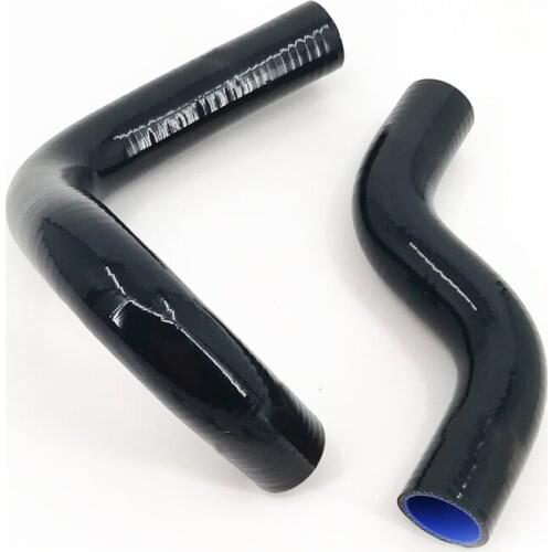 Silicone Radiator Coolant Hose Kit For NISSAN DATSUN 240Z L24 2.4L 1970 1971 1972 1973 Black 2PCS