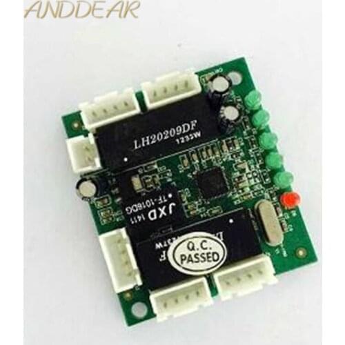 Mini module design ethernet switch circuit board for ethernet switch module 10/100mbps 5/8 port PCBA board OEM Motherboard