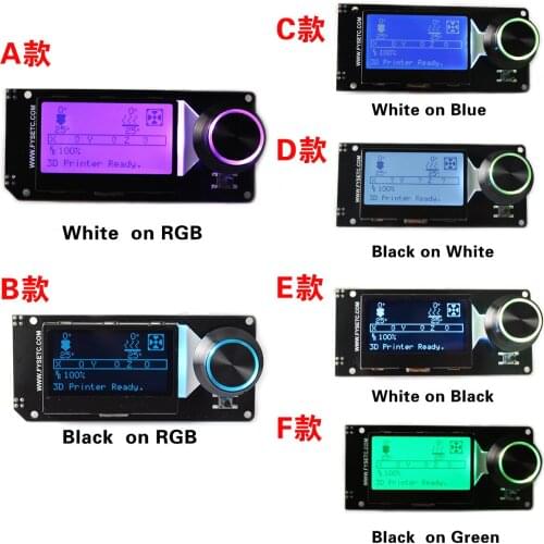 MKS MINI12864 LCD Screen mini 12864 Smart Display White on black RGB Supports Marlin With SD Card for small 3D Printer DIY parts