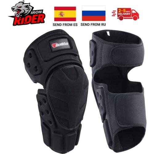 HEROBIKER Motorcycle Knee Pads Motocross Knee Protector Guard Moto Knee Protector Protective Gear Motorbike Ridng Knee Black