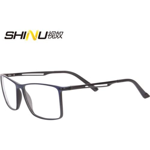 SHINU Anti Blue Light Multifocal Reading Glasses Resin Lens Diopter Eyeglasses See Near And Far Eyewear Gafas De Lectura SH025