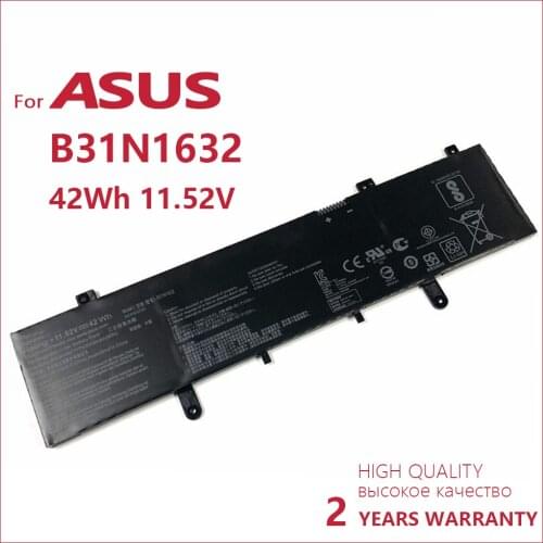 100% original B31N1632 Original Laptop Battery For ASUS X405UQ X405UR X405UA For VivoBook 14 A405UA X405UA X405UQ X405UR