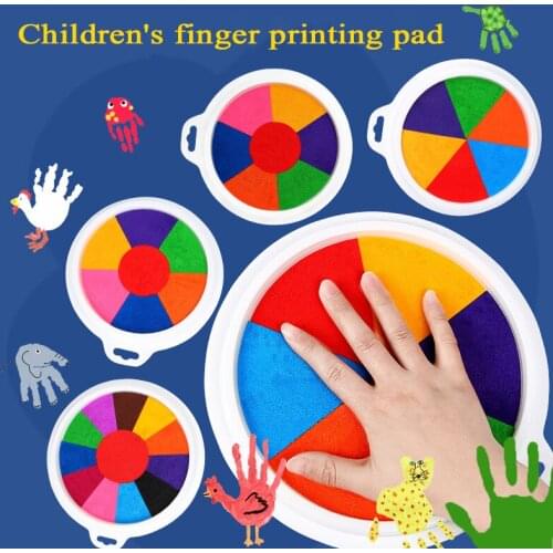 Color Printing Platform Mud Children Finger Printing Paint Kindergarten Creative DIY Graffiti Sign In Mud Wash Plate