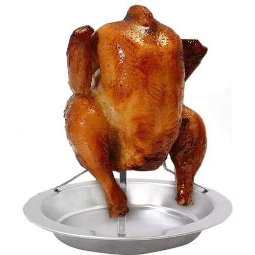 Roast Chicken Rack Stainless Steel Detachable Grilled Chicken Support Stable Grilled Chicken Holder Roast Chicken Cooking Rack