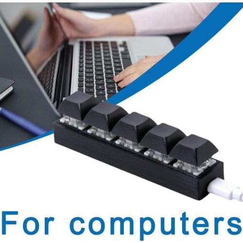 Wired 5-key Small Keyboard Macro Keyboard Combination Shortcut Keyboard Custom Mini Mechanical Usb Keyboard Accessory Keycaps