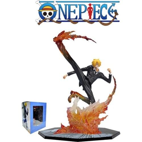 One Piece Wind Leg Shan Zhi Devil Wind Foot First-class Minced Meat Hand-made Model Anime Figure