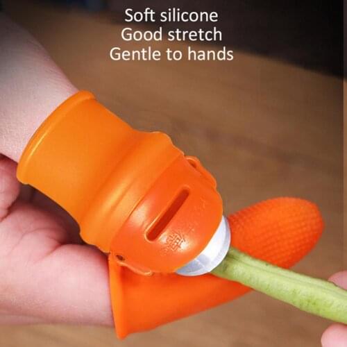 Garden Thumb Cutter Harvesting Plant Picker Fruit Vegetable Picking Separator Finger Tools With Anti-Cutting Finger Sleeve
