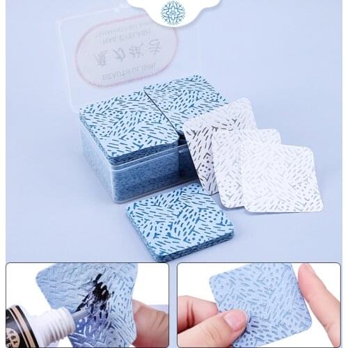 Eyelash Glue Remover Wipe Lint-Free Paper Cotton Wipes Prevent Clogging Glue Cleaning Pad Wipe The Mouth of The Glue Bottle Tool