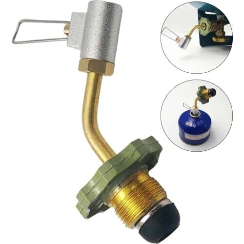 Gas Refill Adapter Connector Outdoor Gas Tank Inflation Valve Flat Gas Tank Charging Hose for Camping Hiking Outdoor Travel