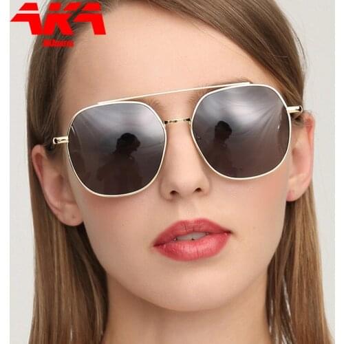 AKAgafas Square Sunglasses Men 2021 New Luxury Brand Designer Sun Glasses Women metal Luxury Vintage Driving Oculos De Sol Gafas