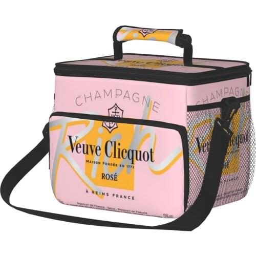 Veuve Clicquot Champagne Picnic Bag Large Capacity Luxury Lunch Bag Family Pack Refrigerated Shopping Bag lunch tote _hy09