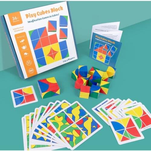 3D Jigsaw Puzzle Spatial thinking learning Educational Monterssori Preschool Baby toy Wooden toy for Children