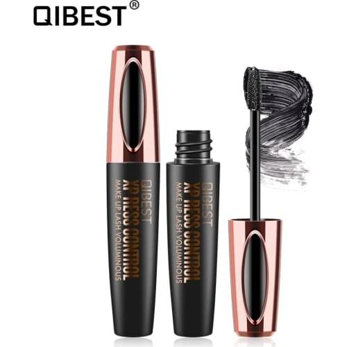 QIBEST4D Black Mascara Eyelash Extension Curling Waterproof Quick-drying Thick Lengthening Mascara Eye Makeup