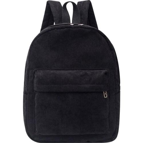 Women Corduroy Backpack Purse School Bakpack for Teenager Gilrs Boys