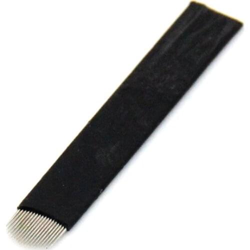 100PCS/Lot 0.18mm 18U Microblading Blades for Eyebrow Microblading Pen Tool with Sterile Packaging