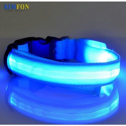 200Pcs/Lot Pet Dog Collar Bright LED light-emitting Collars Dog Leash For Small Cute Dog