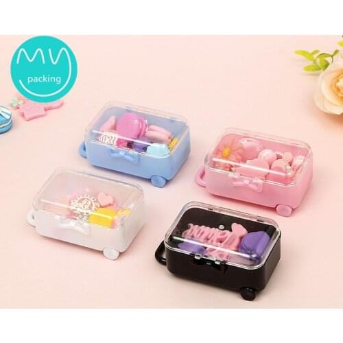 7.5x5x3.5cm Small Plastic Storage Box for Doll House Decorative Accessories 16cm 30 cm Dolls Toy Accessory Box