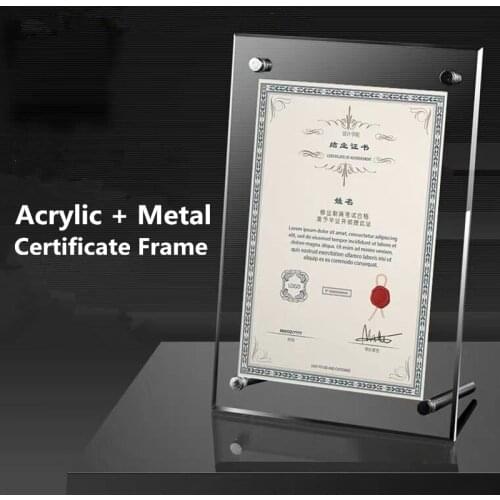 A5 Slant Back Clear Plexiglass Acrylic Sign Holder Stand Picture Photo Frames Flyer Document Paper Display Stand Office Desktop