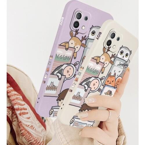 Newspaper Boy Phone Case For Xiaomi Mi 11 10T 10 lite 9T Note 10 Redmi Note 10 9 9T 8 8Pro 7 7Pro 9 9A K40 K30 Silicone Cover