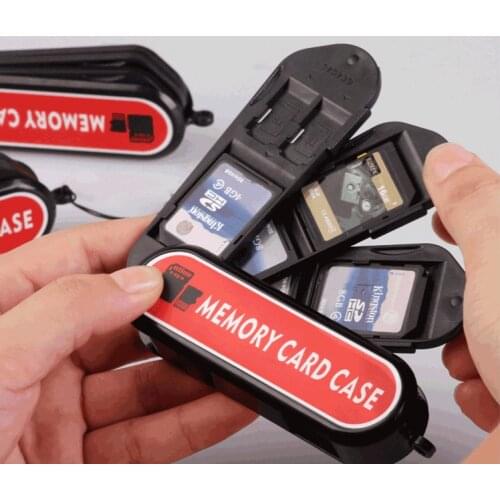 Memory Card Case Holder store card box for SD TF SIM NANO cards Anti-shock Storage CASE For sony canon gopro camera