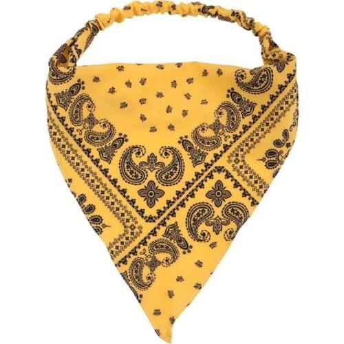 Boho Paisley Floral Elastic Hair Scarf Bandana Headband Headwrap Head Kerchief