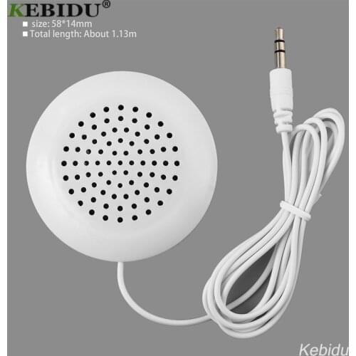 Kebidu Mini 3.5mm Pillow Type Speaker Loudspeaker for MP3 MP4 Music Player Mobile phone Tablet PC Laptop for iPod Sleeping