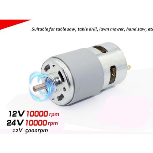 795 DC motor,12V 24V DUAL BALL Bearing High speed motor electric tools,table saw,drill,lawn mower DIY motor