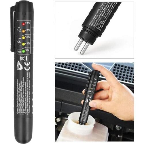 HOT Brake Fluid Tester Diagnostic Tools Universal Car Accessories Accurate Oil Quality 5 Leds Vehicle Brake Fluid Testing Tool