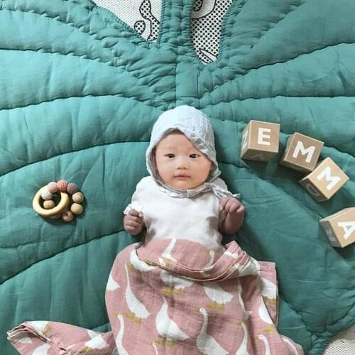 110cm Foldable Leaf Shaped Baby Toddler Soft Cotton Crawling Carpet Mat Room Decoration Baby Infant Crawling Classic Toys