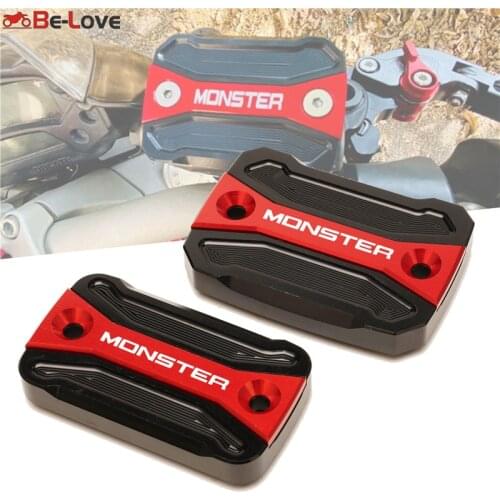 For Ducati Monster 696 Monster 795 Monster 796 CNC Front Clutch Brake Fluid Reservoir Cover Cap Motorcycle accessories protector