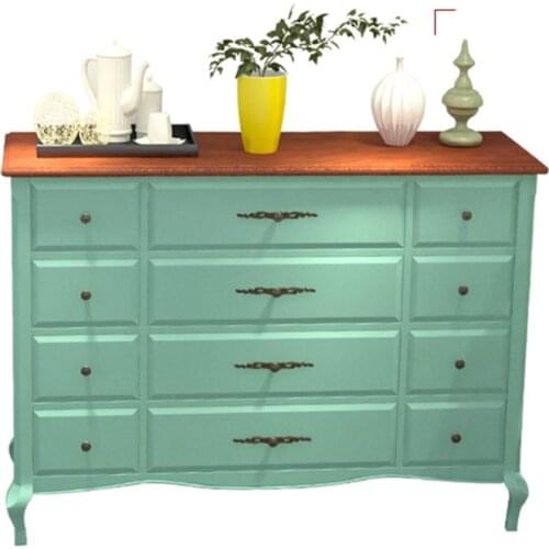 European-style Furniture American Country Solid Wood Storage Drawer European-style Bedroom Multi-drawing Storage Drawer