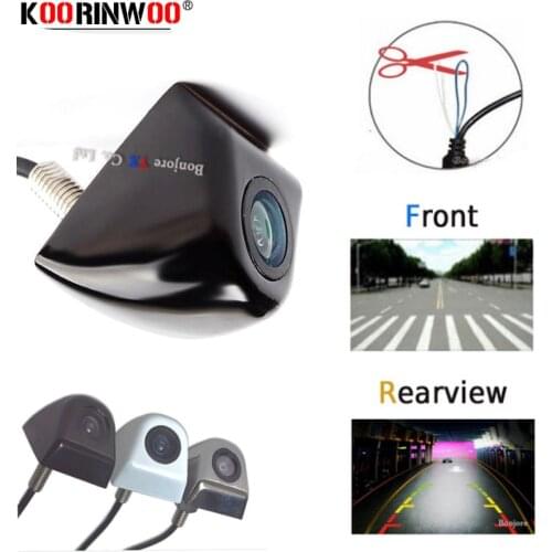 Koorinwoo Multifunctical Switch HD Car Reaview Camera Side Front camera Video System RCA 12v Parking Camera NTSC/PAL For Vehicle