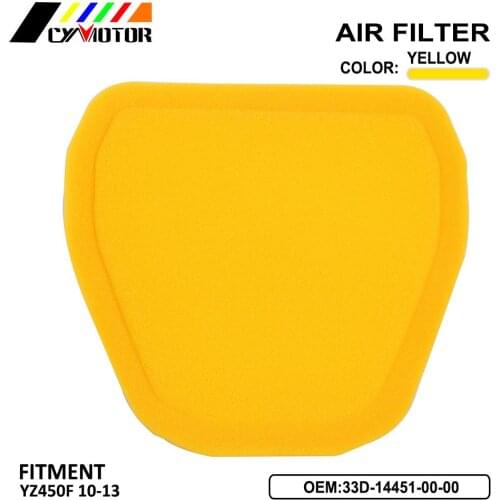 Motorcycle Dual Foam Layer Sponge Air Cleaner Filter For YamahaYZ450F YZ 450F 450 F 2010 2011 2012 2013